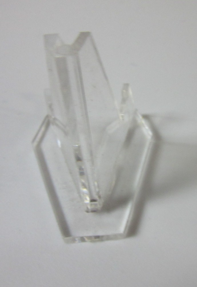 Two VEE Triangular Plastic Small Display Stands Mineral Rock Slabs Etc VTDSS-1.5