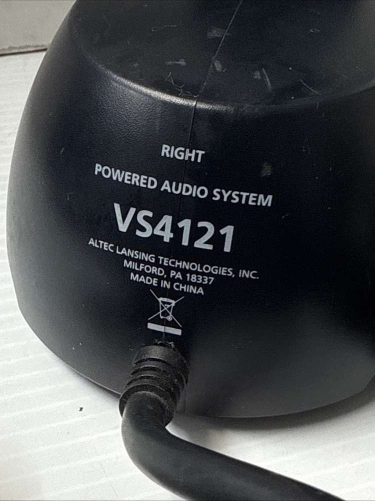 Altec Lansing VS4121 Gamer Computer Speakers (No Subwoofer) Untested