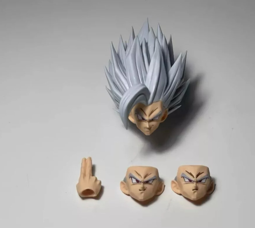 custom gohan shf 1/12 Beast gohan head kit Solid colour（ No Figure）