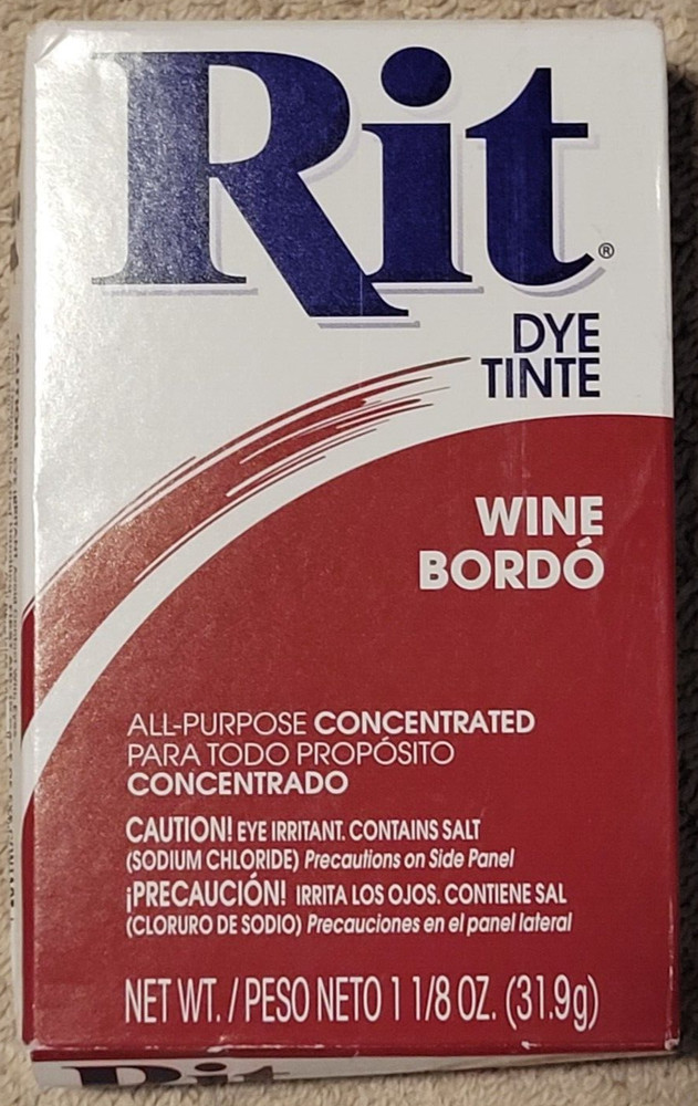Rit Dye package Wine colored kit (sealed)