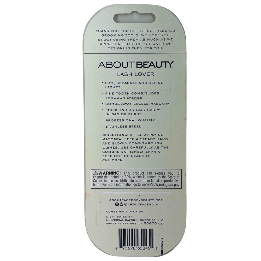 About Beauty Lash Lover Folding Eyelash Combs Separate & Define 3 Pack New