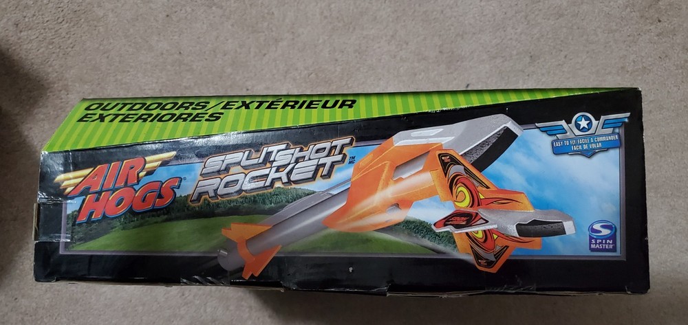 NEW: 2009 Air Hogs: Split Shot Stomp Rocket 60' Blast Off Outdoor Set