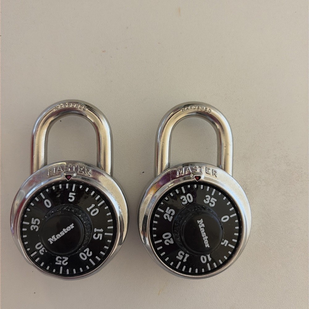 Master Lock 2-PACK-OF-3 Digit Combination Locks