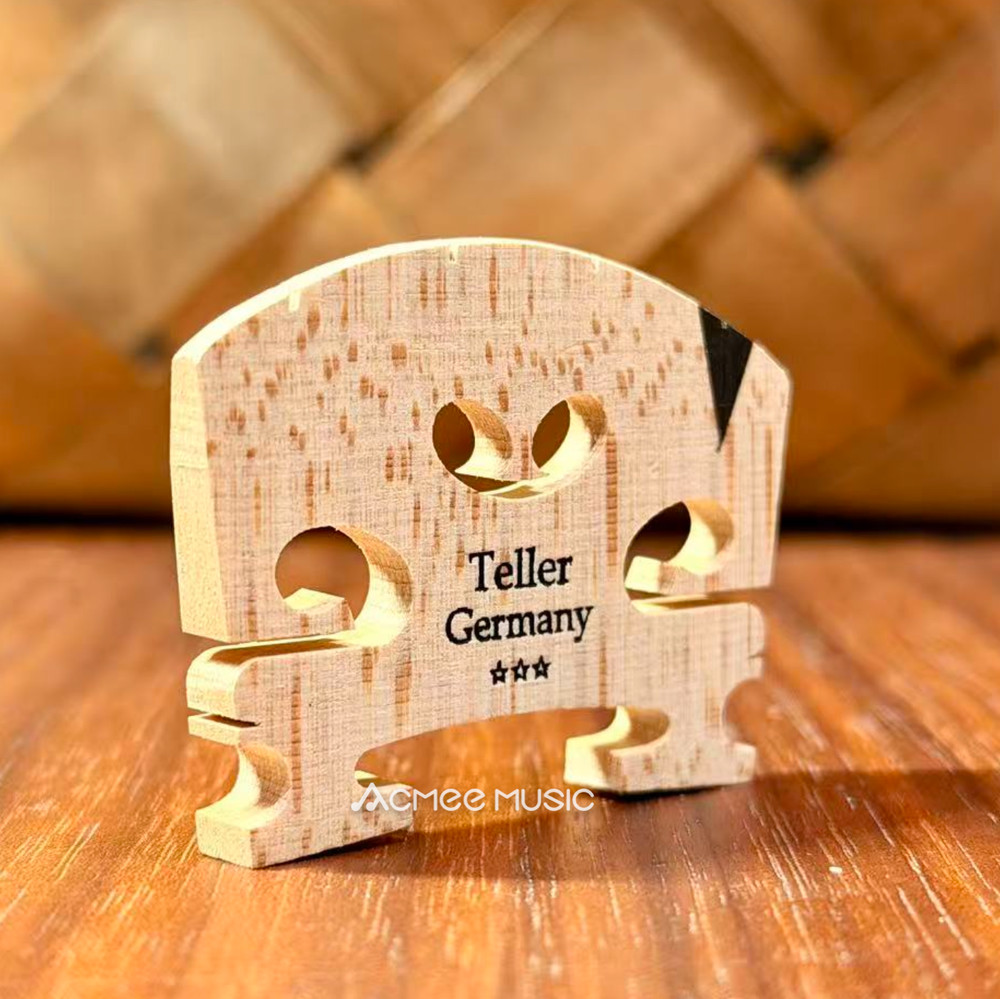 Teller*** Germany 1/4 Size Violin Semi Fitted Bridge Ebony V Insert