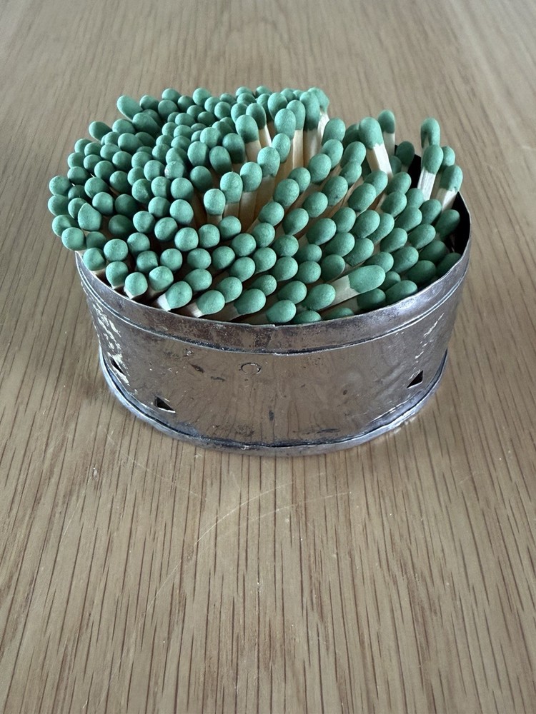 Vintage Silver Plated Match Holder