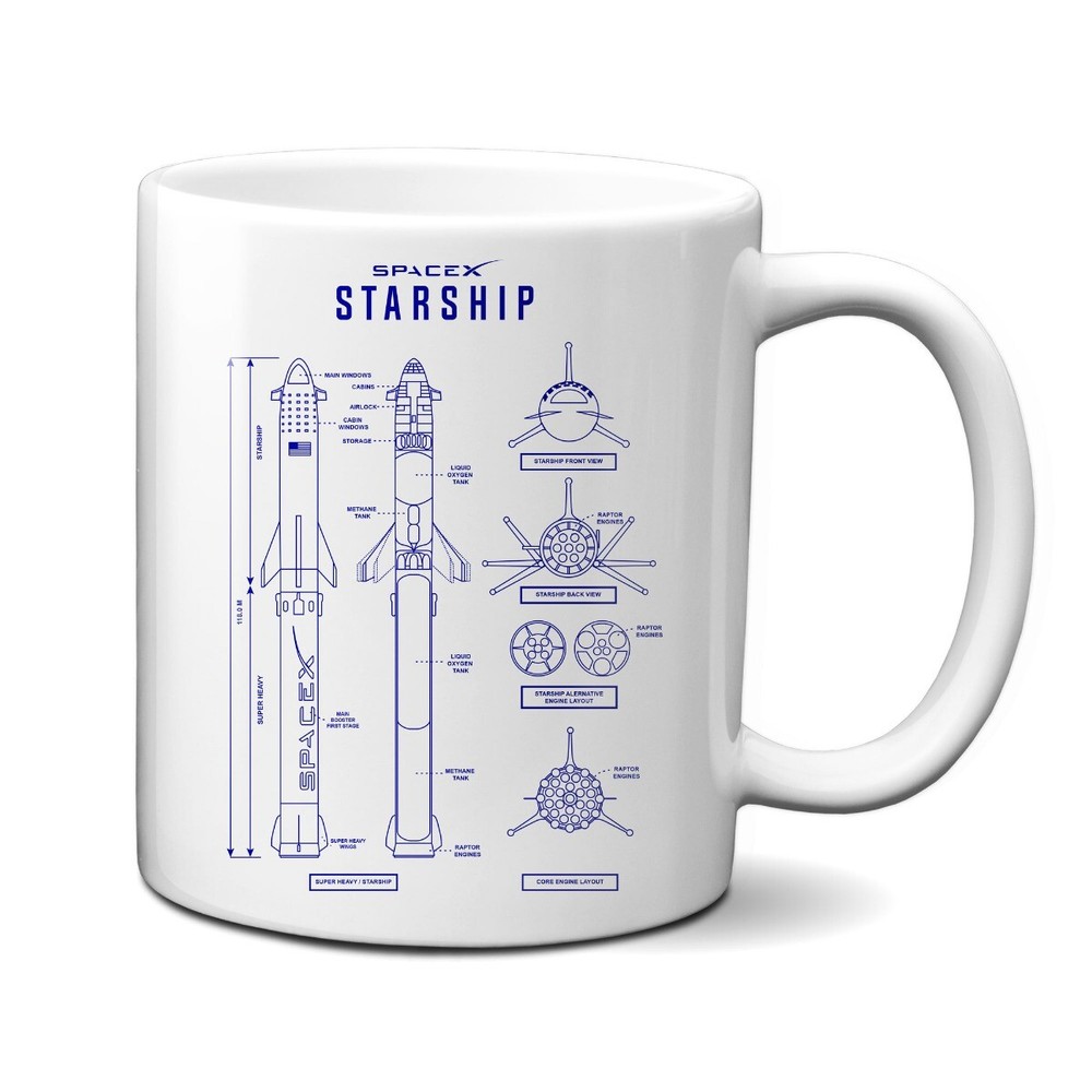 Starship Blueprint 11oz Mug