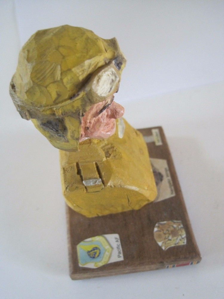 USAF Carved Bust By Russ Schonack