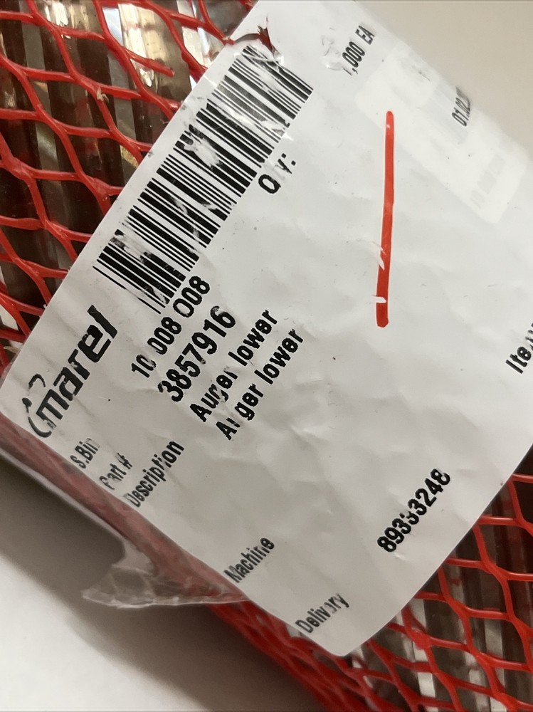 Marel Part# 3857916 Auger Lower