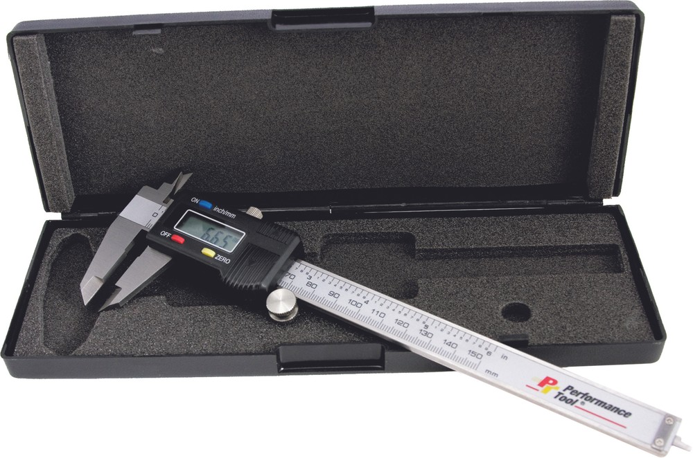 PERFORMANCE TOOL Digital Caliper 0 6" W80152