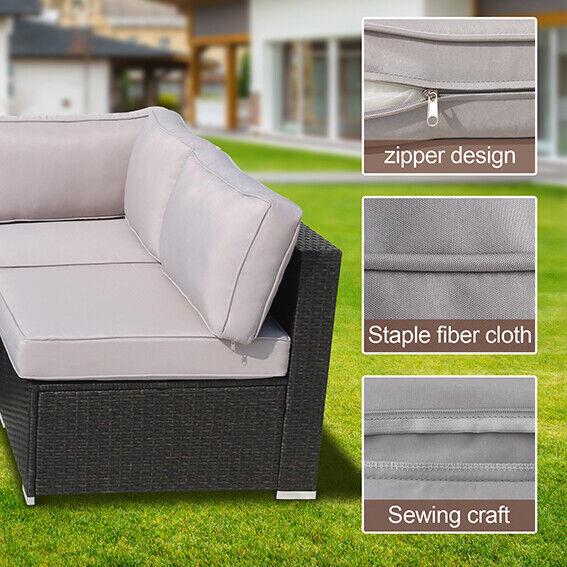 14 Pcs Outdoor Patio Chair Cushion Covers Set Replacement Furniture Slipcover