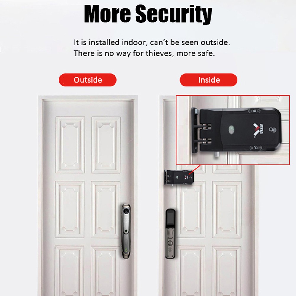 WAFU Lock Electronic Keyless Door Lock Invisible Keyless C4I7