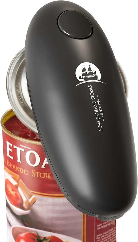Automatic Electric Can Opener - Hands-Free Operation, Smooth Edge Cutting, Batte