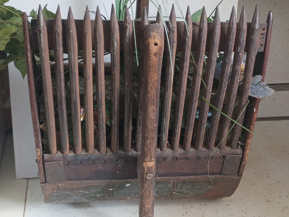 Vintage Cranberry Scoop/Planter