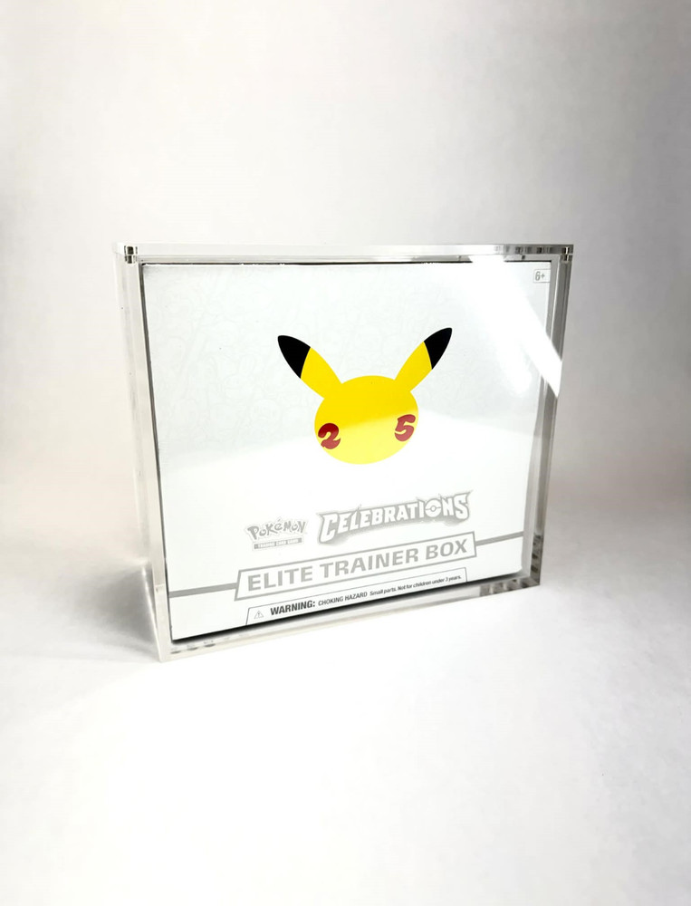 Elite Trainer Box Acrylic Case | Premium UV Resistant Display Case