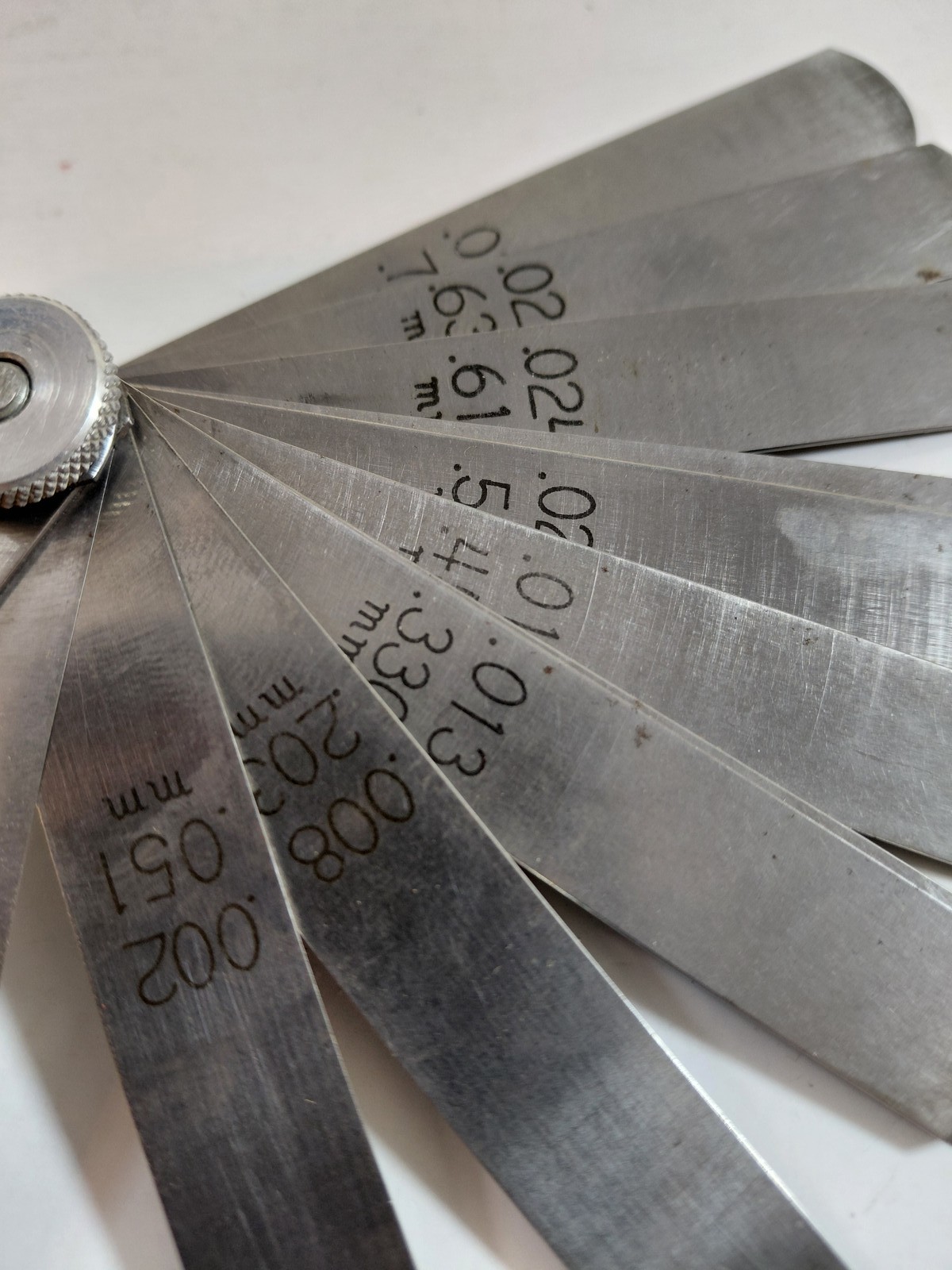 Craftsman 40804 Feeler Gauge Set 12 Blades Made in USA Gap Thickness Tool