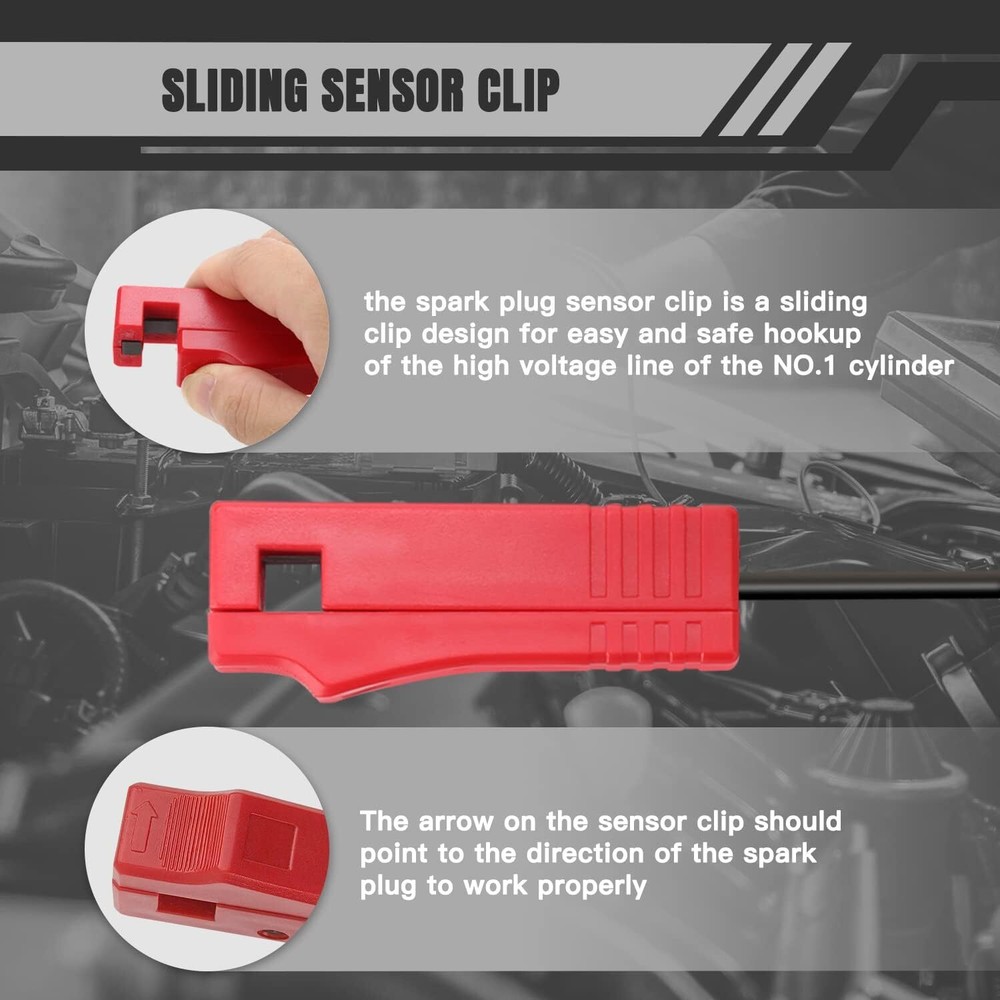 Petrol Engine Ignition Timing Gun Detector Xenon Light Inductive Strobe Test Kit