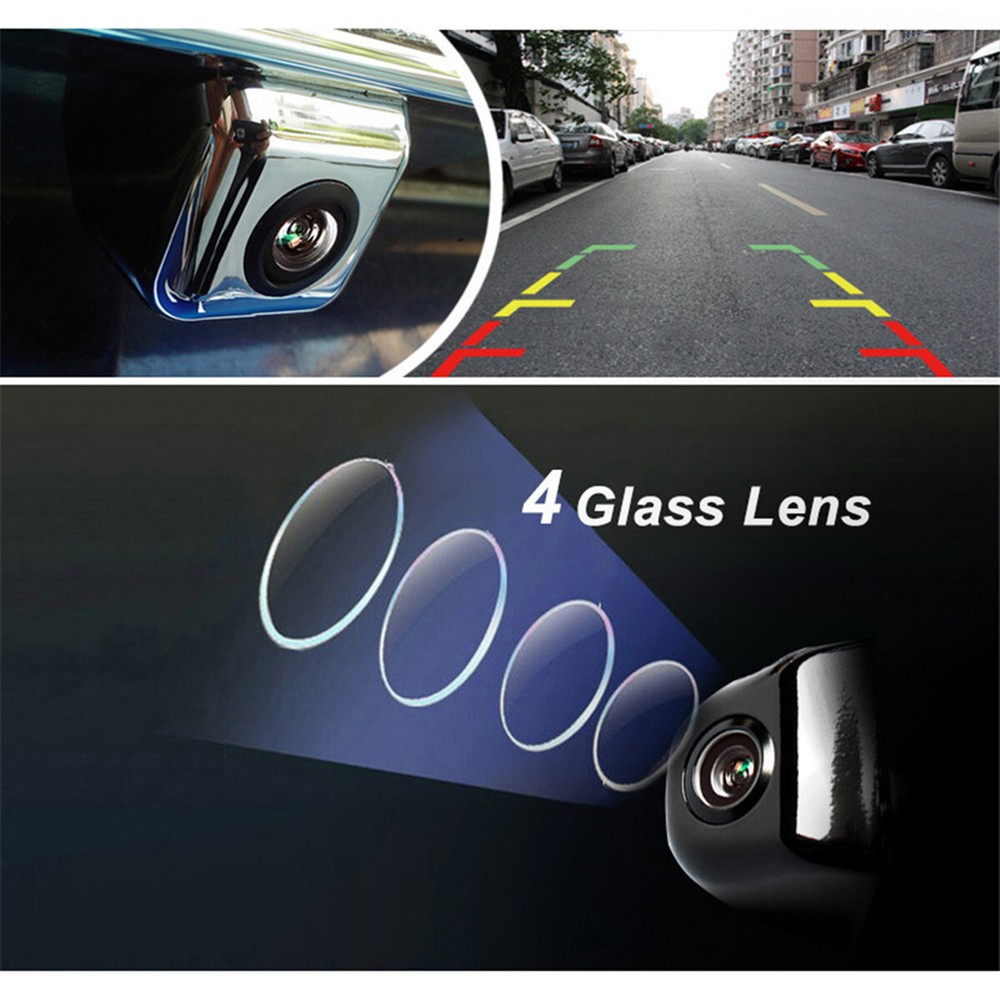 Night Vision Back Up Camera Waterproof Reverse Rear-View Cam 170° Wide-angle