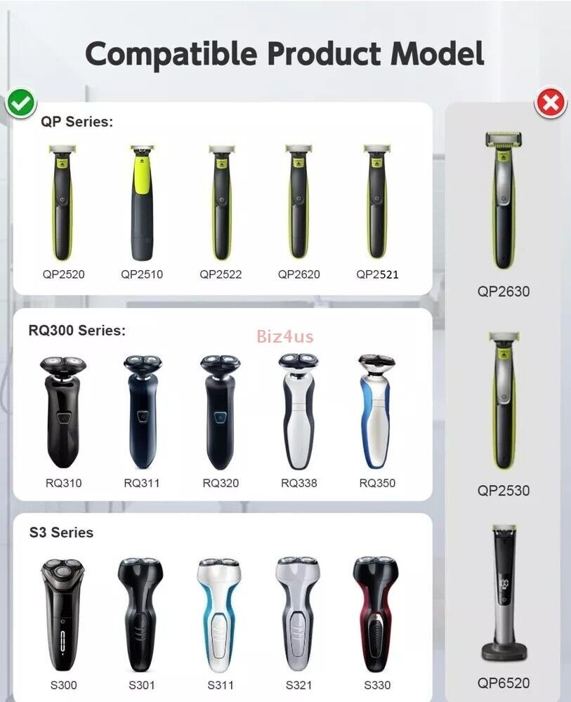 4.3V For Philips Norelco Trimmer Replacement Charger Power Cord Adapter A00390