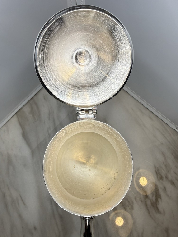 Ornate Floral Embossed Vintage Silver Plated Tea Pot