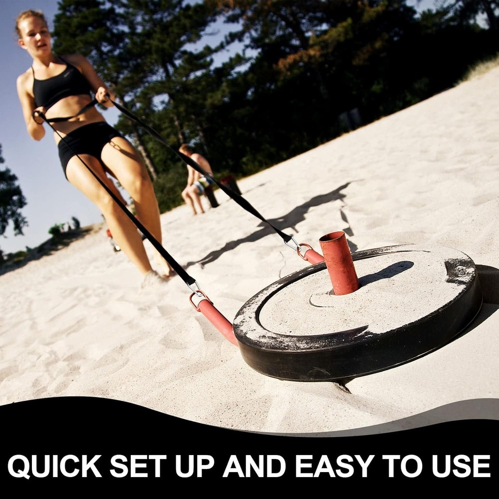 2 Pcs Weighted Sled Harness Strap Nylon Pull Resistance Attachment Sled