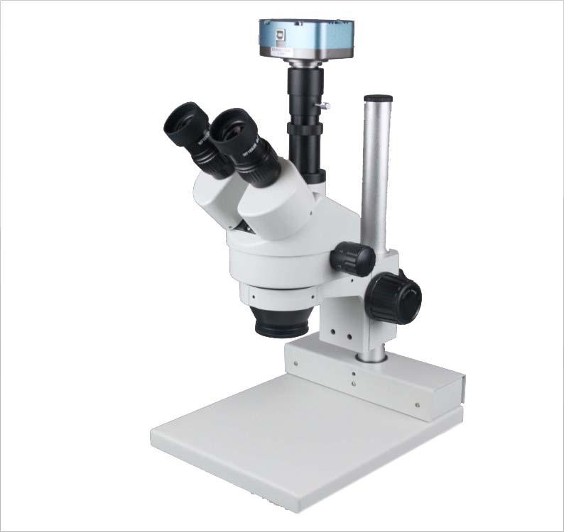 45x Digital Zoom Stereo Trinocular Microscope w 3Mp Camera W Measuring Software