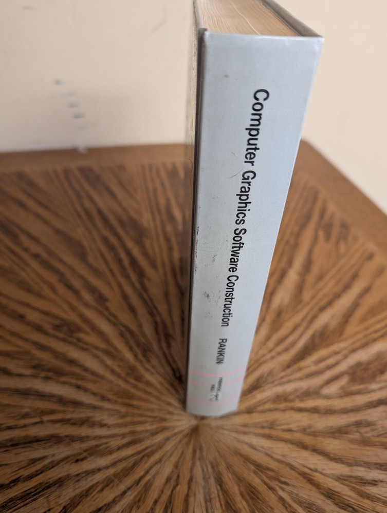 Computer Graphics Software Construction BOOK J Rankin IBM APPLE TANDY CLONE 1989