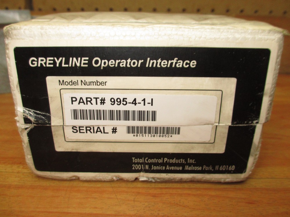 Total Control Products 995-4-1-I *NEW* Operator Interface Counter Totalizer