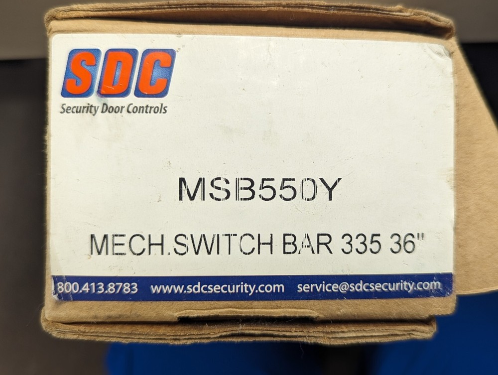 NEW SDC MSB550 Mechanical Switch Bar 335 36" PUSH TO EXIT