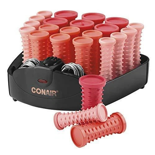 Conair Compact Multi-Size Hot Rollers, Coral pink
