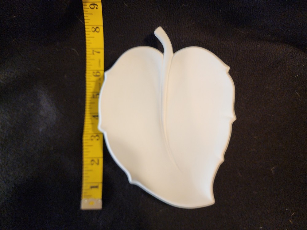 Ready to Paint Ceramic Bisque Leaf Tray or Decoration