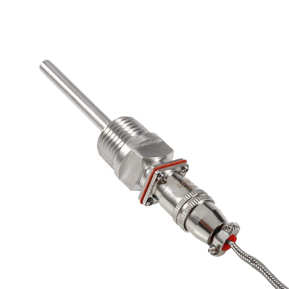 RTD PT100 Temperature Sensor Probe, 1/2" NPT Threads Thermocouple...