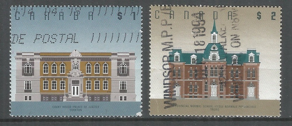 Canada 1994 year, used stamps Architecture