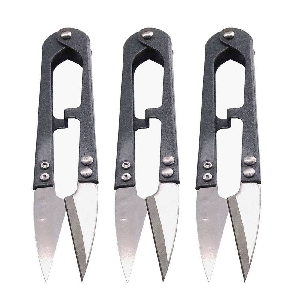 Penta Angel 4.1inch Sewing Scissors Yarn Thread Mini 3PCS, Gray