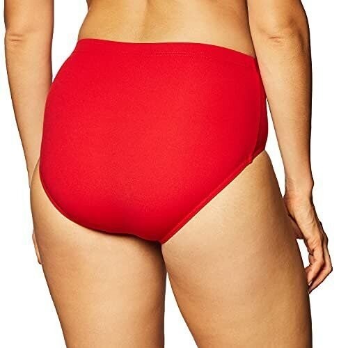 Capezio Women's Team Basic Brief, Red, Medium