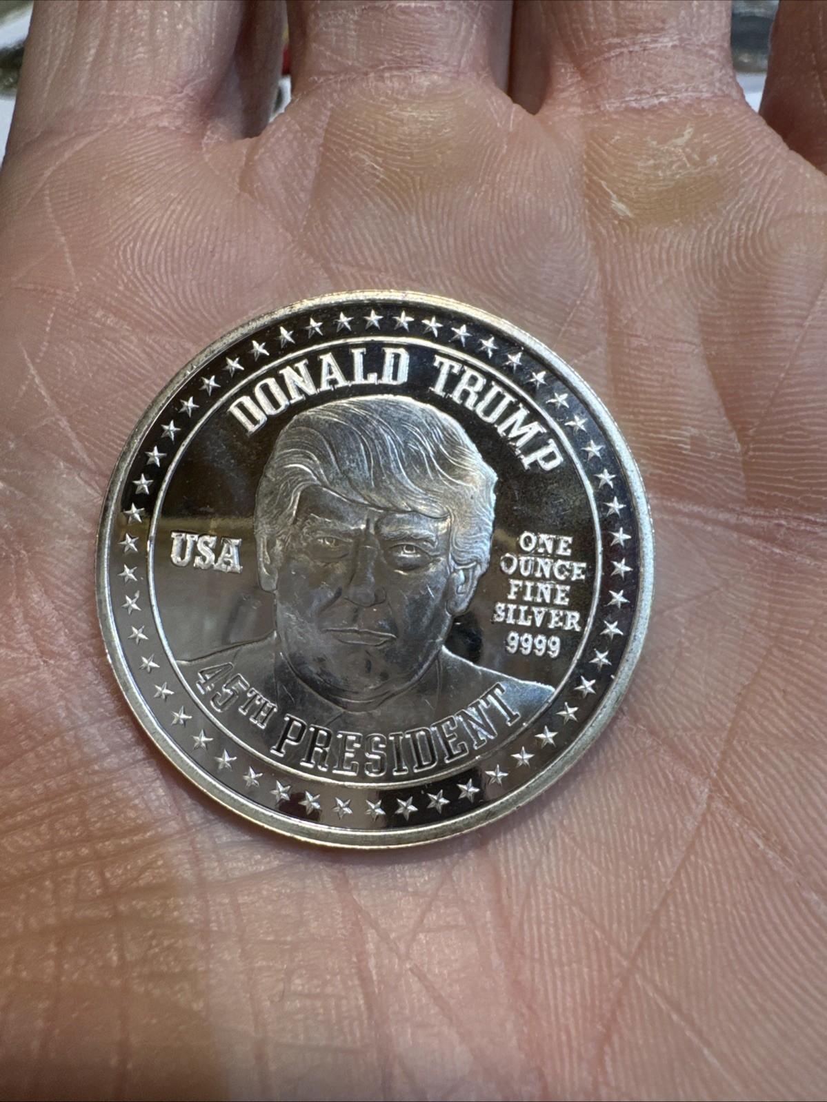 Donald Trump Ben Garrison Silver .999 1oz MAGA Coin 45th President