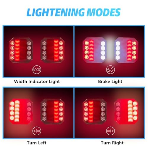 Upgraded Version Wireless Trailer Lights Magnetic Bluetooth Trailer Lights