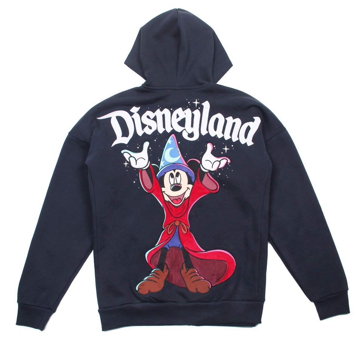 Disney Parks Disneyland Mickey Mouse Sorcerer Oversized Zip-Up Hoodie Size Large