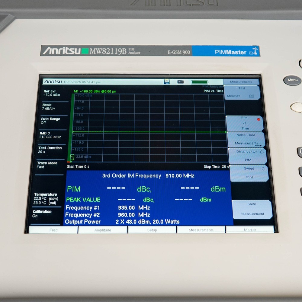 Anritsu MW82119B Passive Intermodulation Analyzer for E-GSM 900