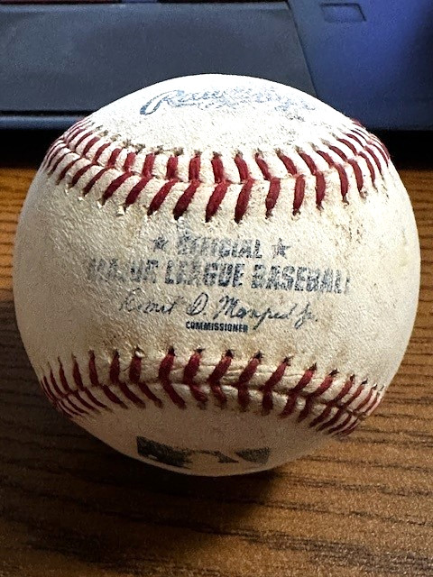 RYAN RUA SIGNED AUTOGRAPHED OML BASEBALL! Rangers! Used!