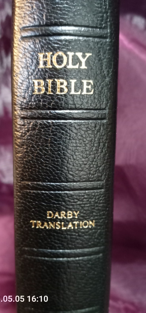 1984 DARBY'S HOLY SCRIPTURES A New Translation ZIPPED FINE LEATHER BINDING MINT