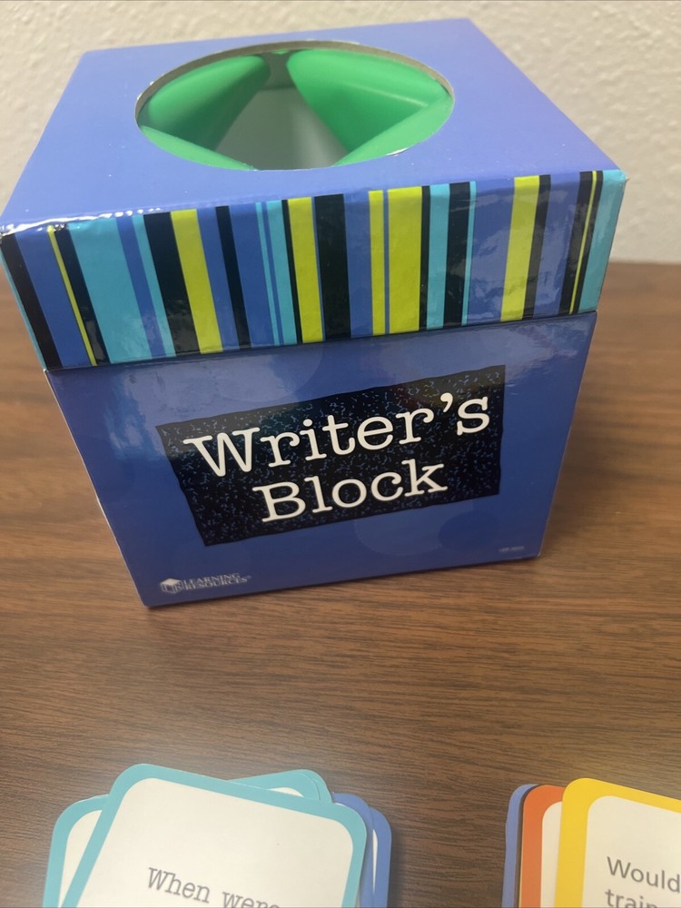 Learning Resources Writers Block Cube Prompts Classroom/Tutoring/Homeschool EUC