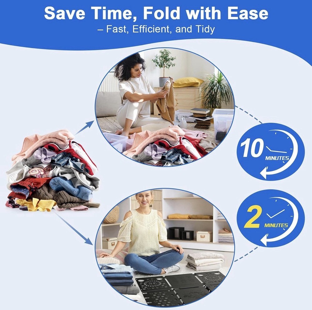 V3 Shirt Folder Board Tshirt Clothes Folder Folding Board Durable Laundry Sorter