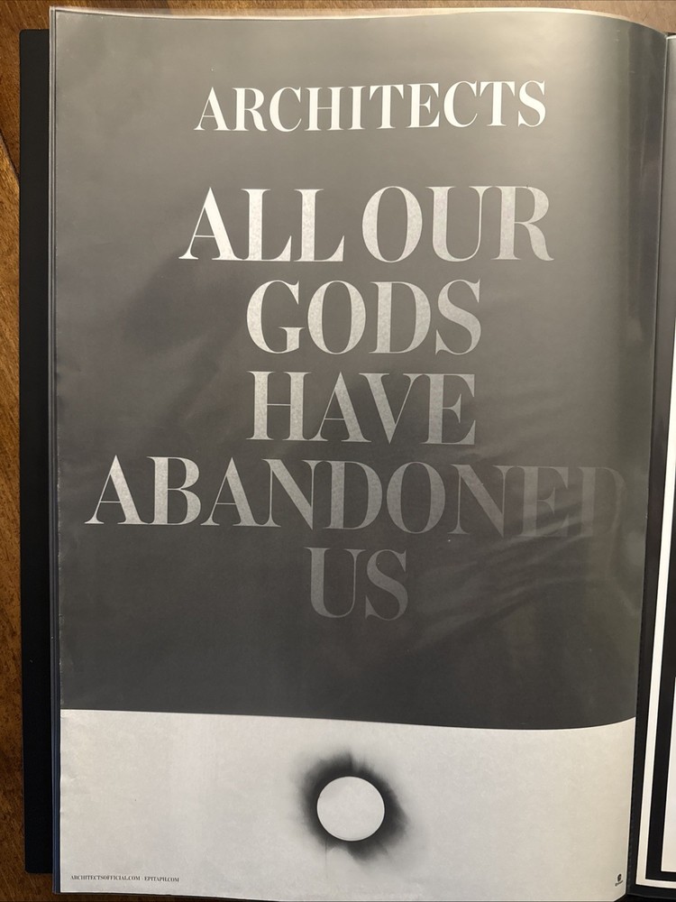 ARCHITECTS All Of Our Gods Promo Only 13x18 Poster