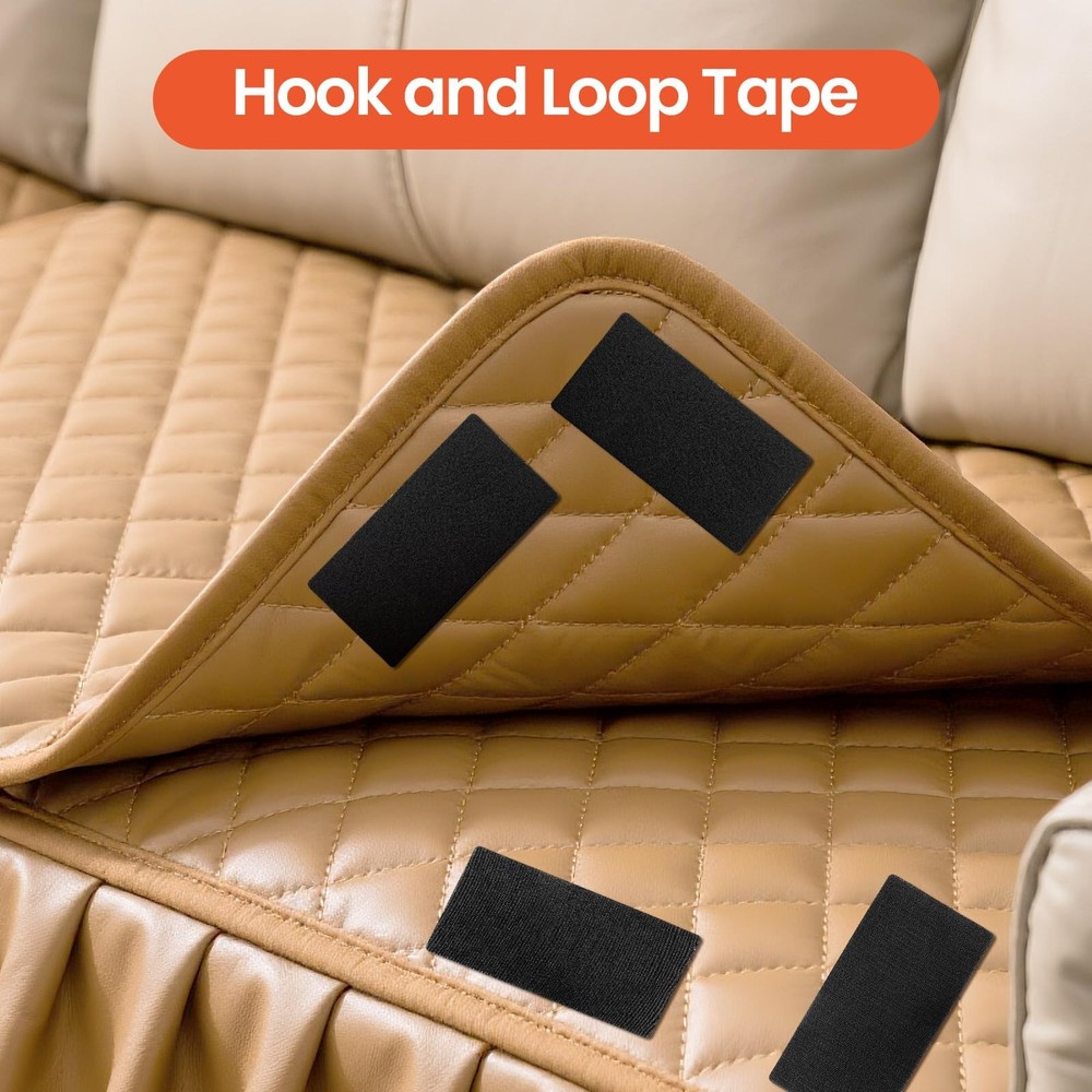 6 Sets Adhesive Hook and Loop Strips Mounting Sticky Fastener Backing Tape
