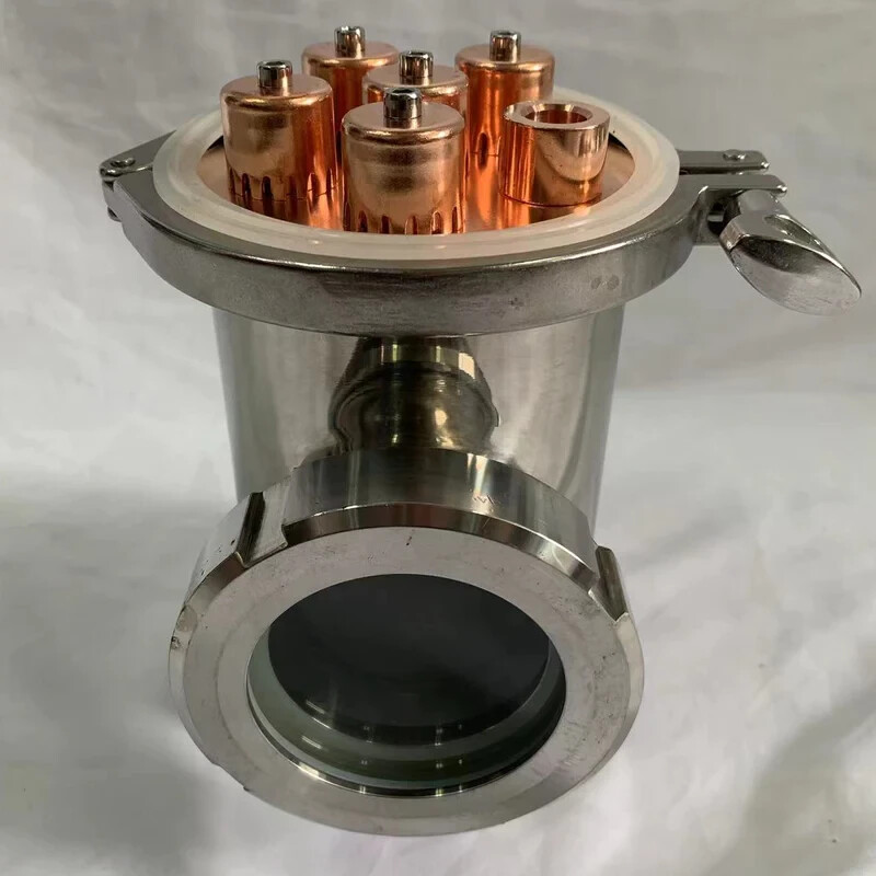 4" Stainless/ Copper Tri Clamp Alcohol Distiller Reflux Bubble Column Section