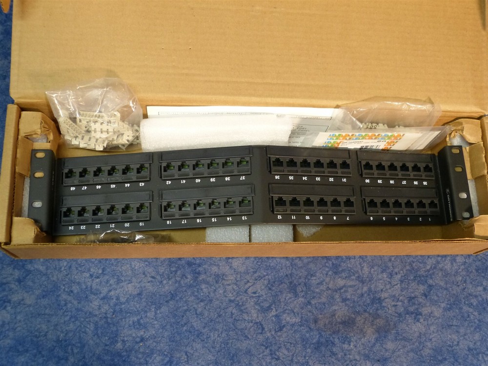Ortronics OR-SPA6U48 48 Port TechChoice Category 6 Angled Patch Panel O.B. (H30)