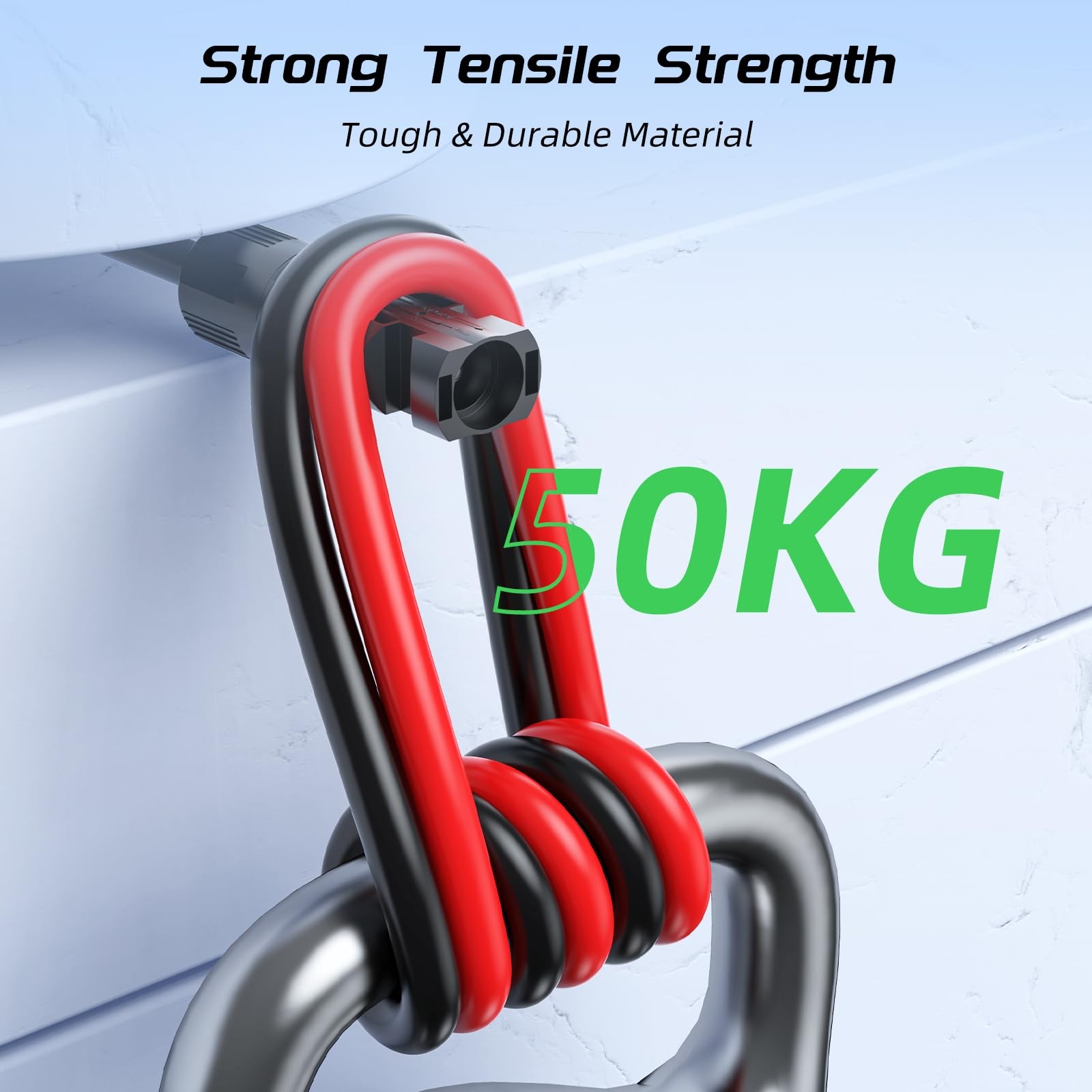 30FT 10AWG Solar Panel Extension Cable, Bateria 30FT, Black and Red