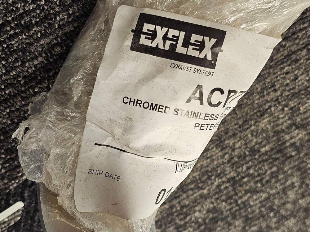 EXFlex ACP700-SC Chromed Stainless Clamp, 7" Diameter With Angled Bracket