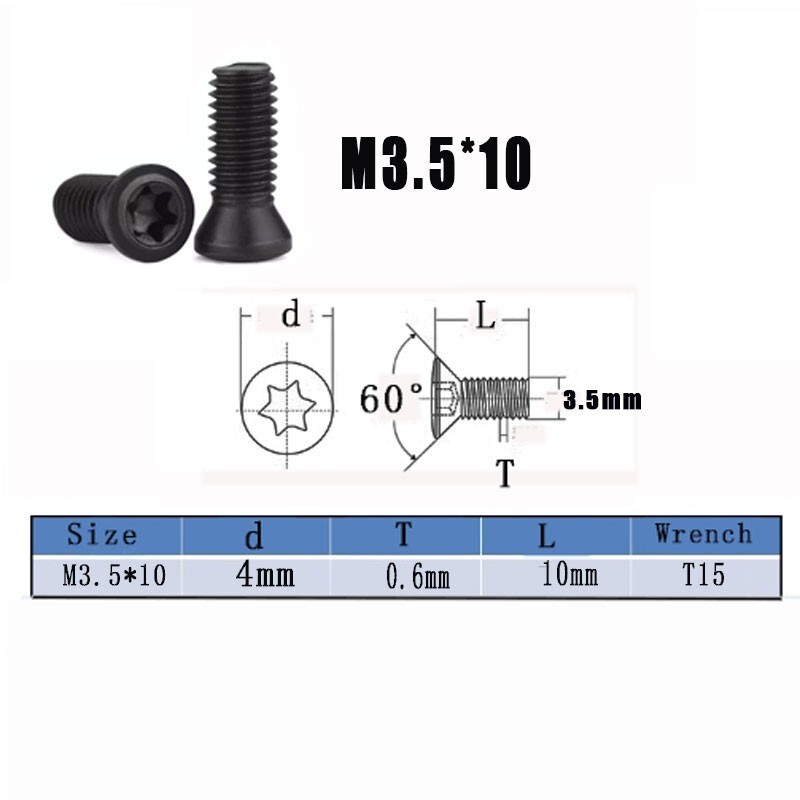 10pcs 16IR+ 16ER AG60 +10* screw Carbide Insert FOR Lathe Threading Tool SNR/SER