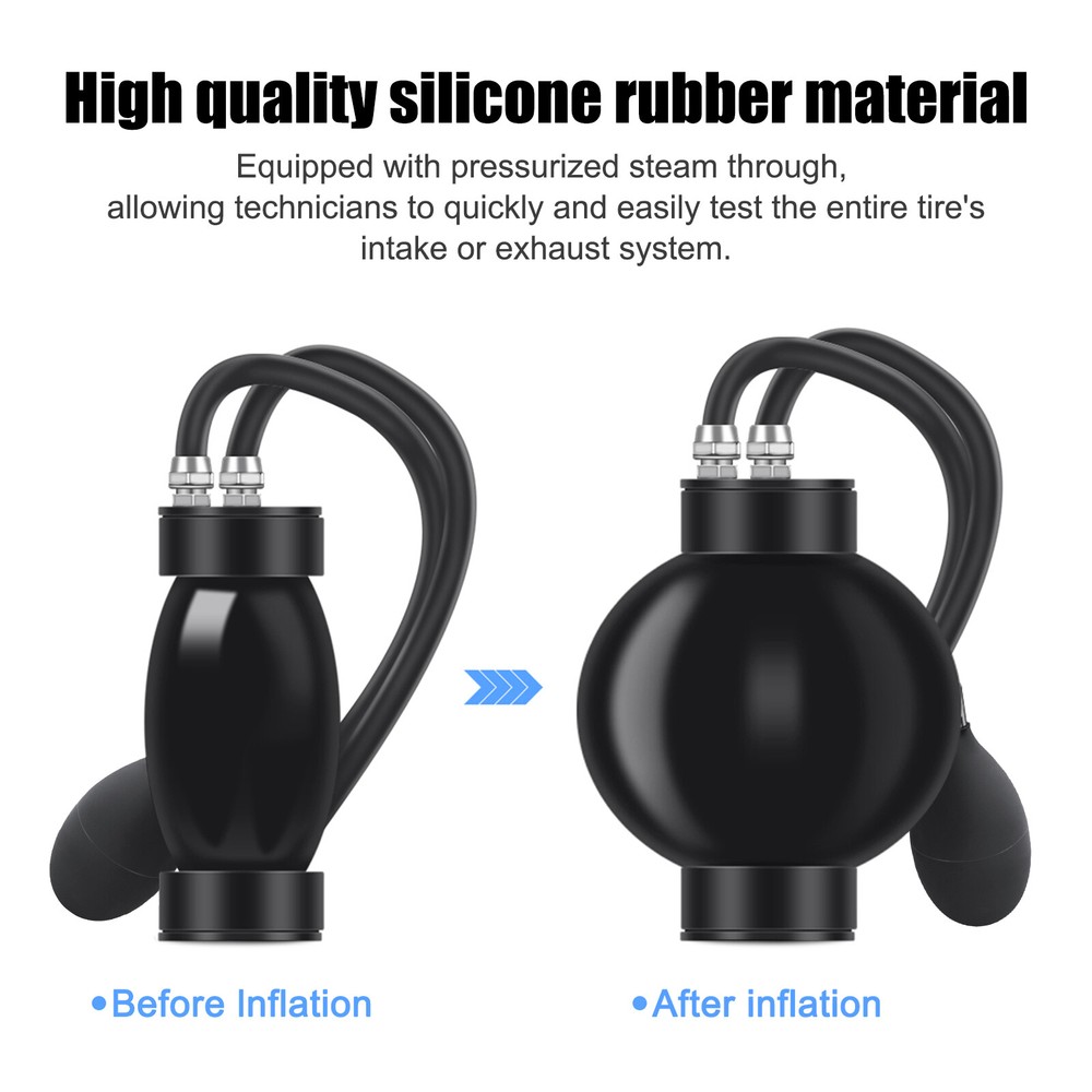 Intake Inflatable Bladder Adapter fit EVAP Smoke Leak Detector Machine Universal
